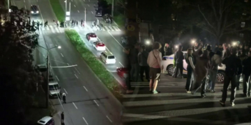 Люди заблокували авто патрульних, а водій поїхав з місця події: поліція Чернігівщини розпочала розслідування